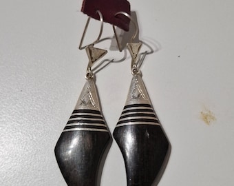 Boucle d'oreille in Silber 925 und eben
