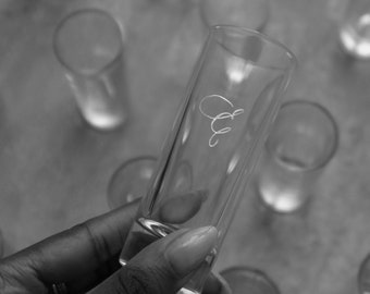 Hand Engraved Shot Glass | Personalized Calligraphy| Custom Lettering