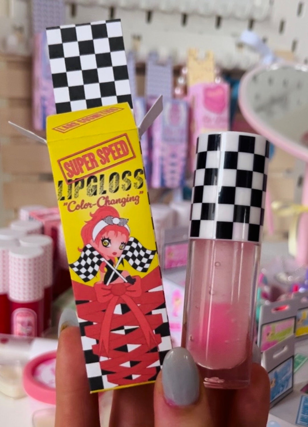 Super Speed Colorchanging Lip Gloss Stain 6 Ml Clear to Hot Pink Lip