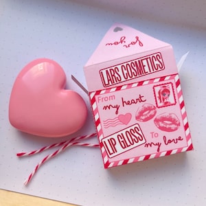Tarro de brillo de labios Love Letter: brillo de labios sólido de fresa