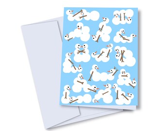 Greeting card / snowmen Kamasutra / greeting card