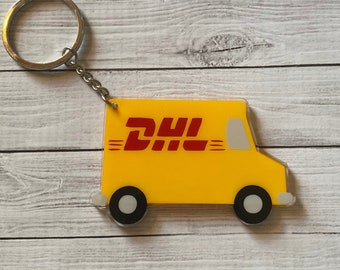 Delivery Truck Keychain - Unique DHL Driver Gift