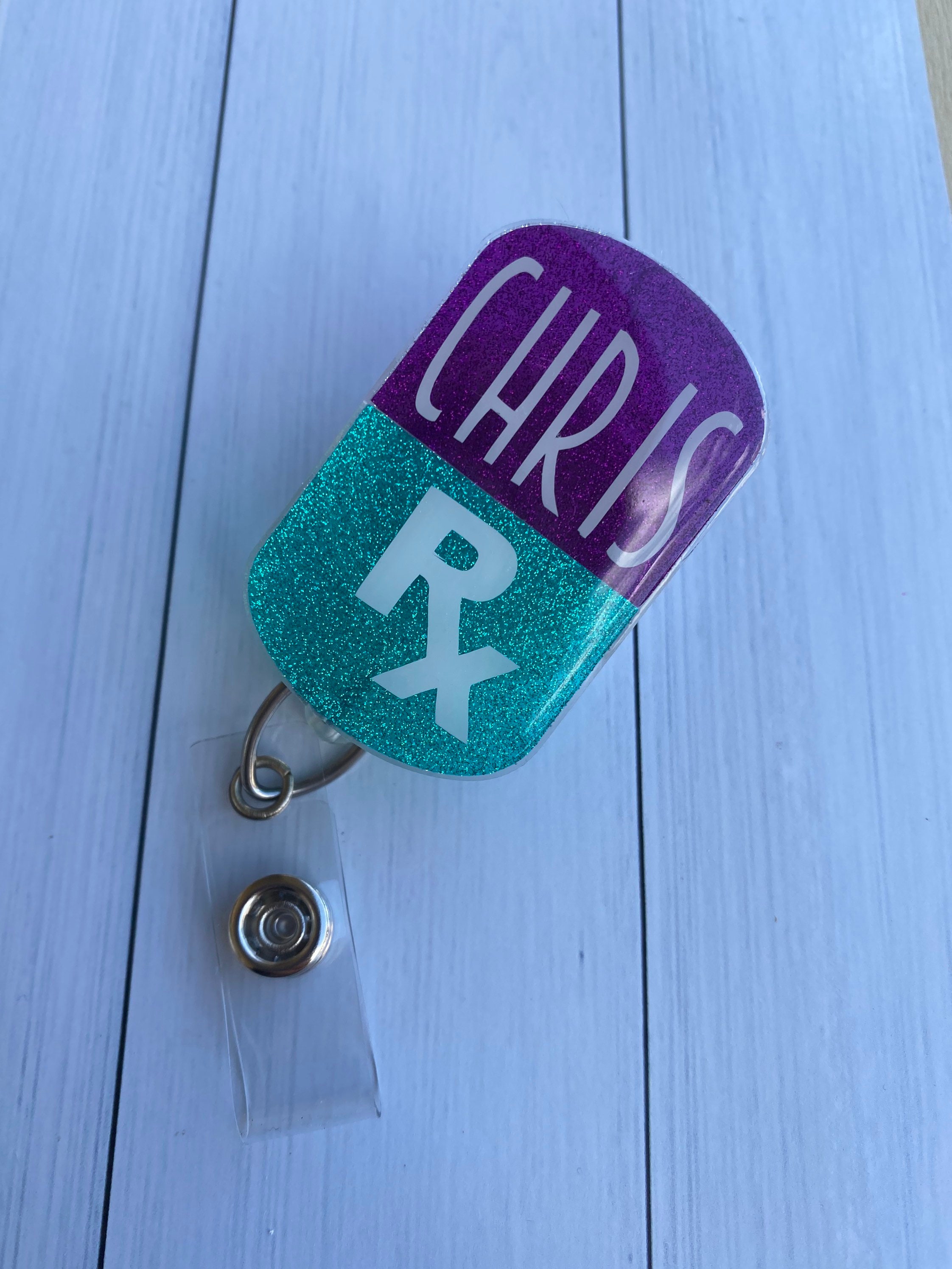 Pill Badge Reel Pharmacy Badgepill Name Badge Pharmacy Etsy UK