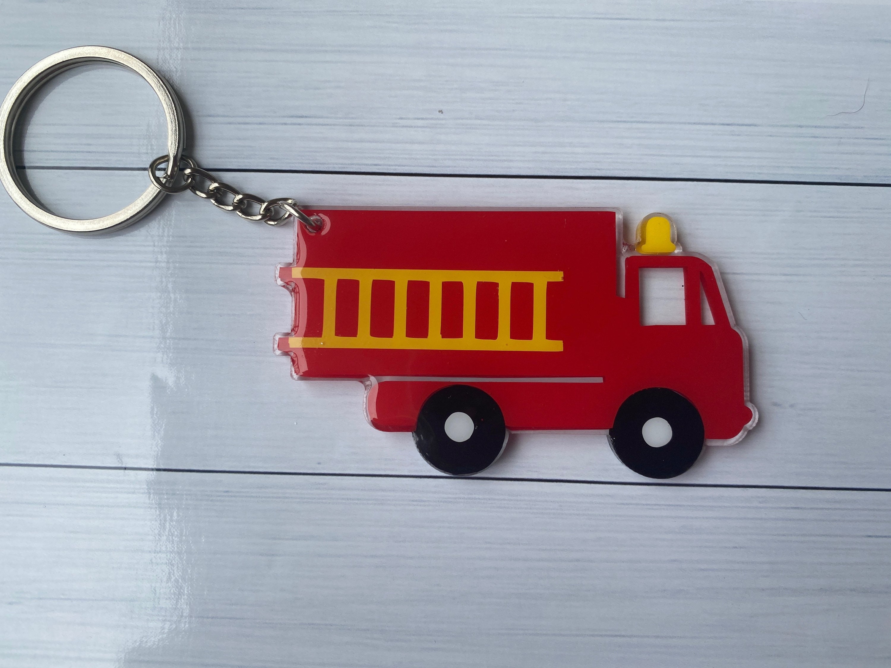 Fire Truck KeychainPersonalized Fire Truck KeychainCustom Etsy.de