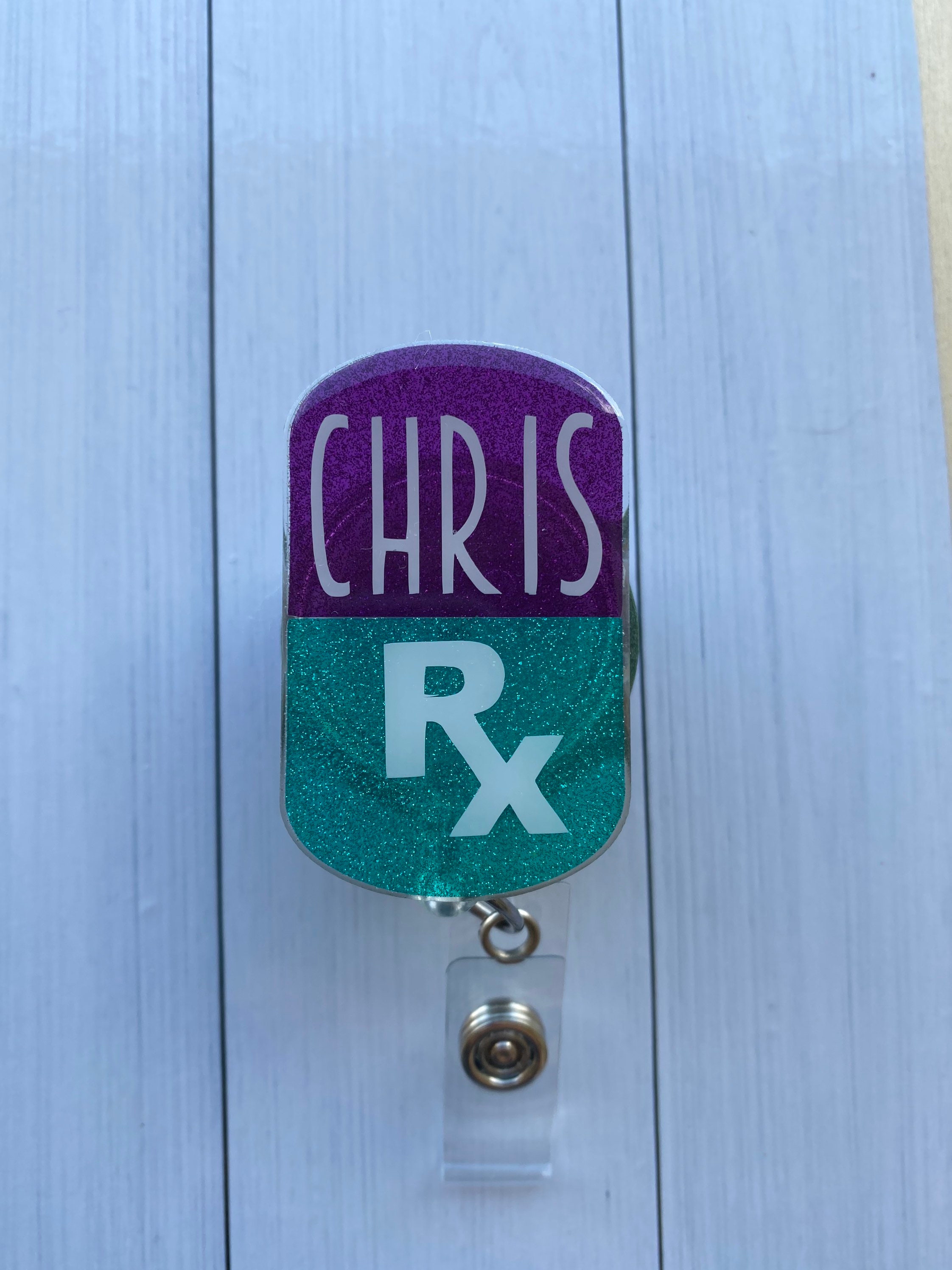 Pill Badge Reel Pharmacy Badgepill Name Badge Pharmacy Etsy UK