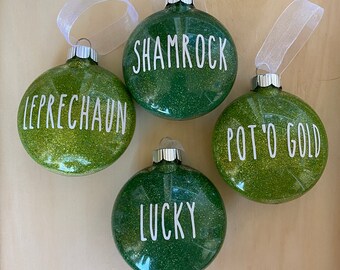 St Patrick's Day Tree Ornaments, Set of 4