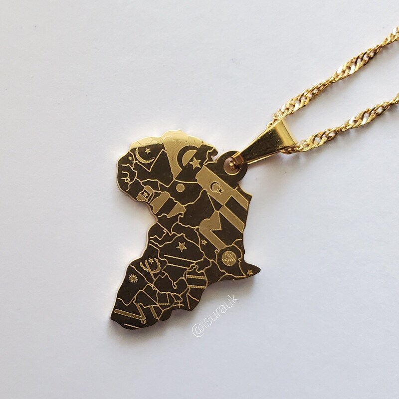 Africa Pendant - Etsy