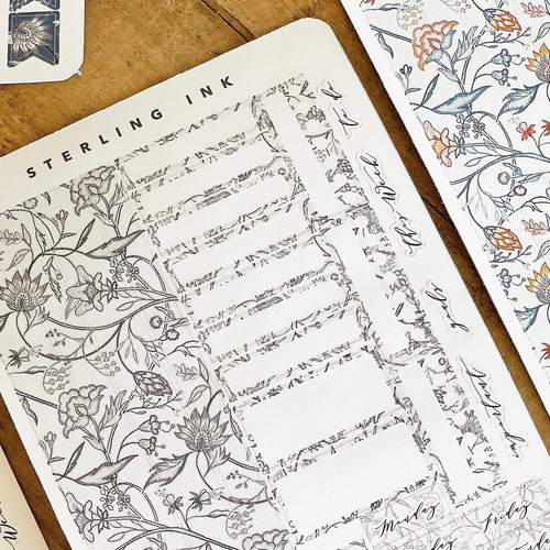 FALL Planner Stickers Printable HOBONICHI Weeks Stickers Kit | Etsy