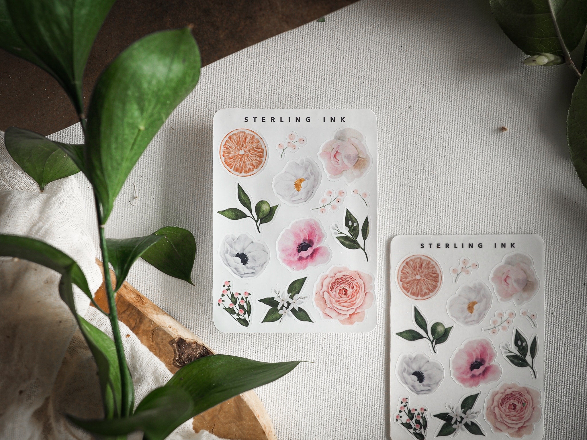 Floral Elements - July Orchard Floral Stickers