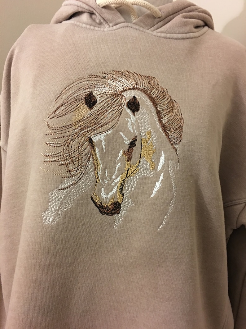 Horse Machine Embroidery 156.8 X 197.8 Mm 6.17 X 7.79 Etsy