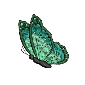 Butterfly machine embroidery design, Elegant digital insect file, Butterfly embroidery pattern download, digital file