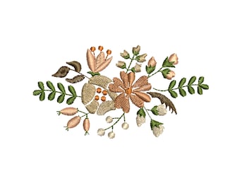 Floral Embroidery Design: Spring Flower Pattern (Digital Download)