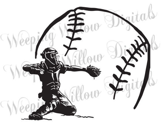 Baseball Catcher SVG Baseball Quote SVG SVG files for | Etsy