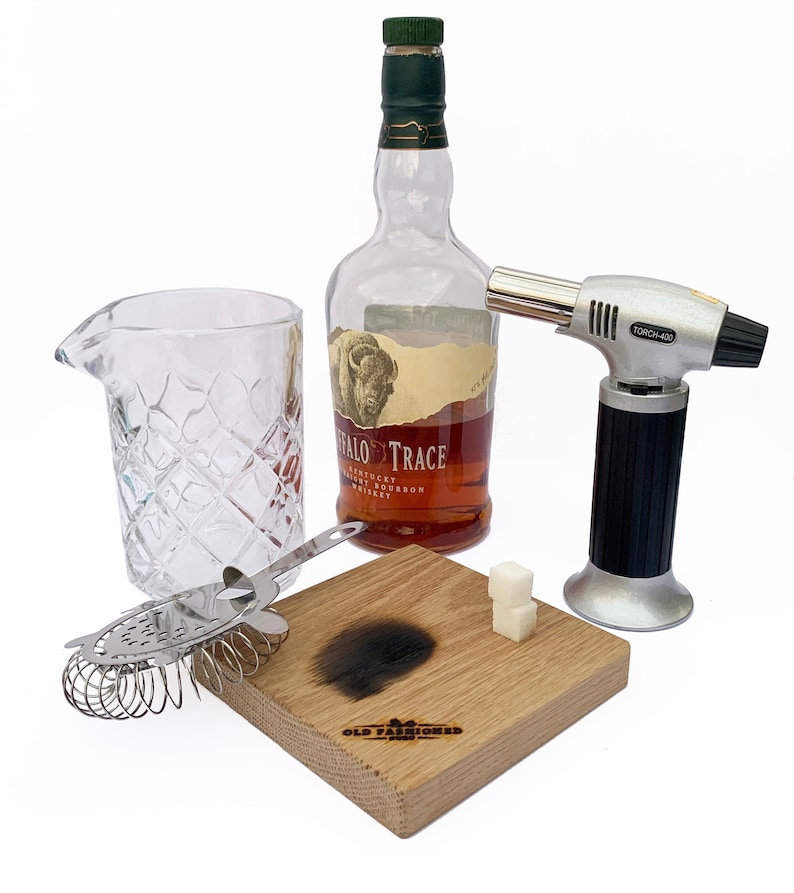 Whiskey Barrel SMOKED Cocktail Gift Set Torch Glassware Etsy