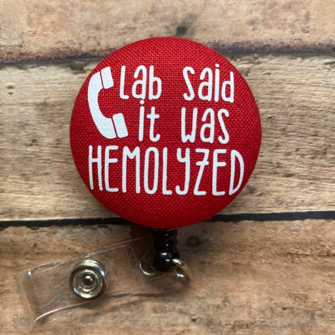 Lab Said It Was Hemolyzed Badge Etsy