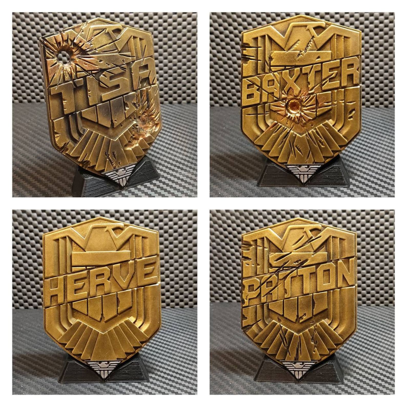 Judge Style Personalised Badges. - Etsy