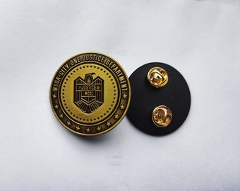 MC-1 justice department badge *SOLID METAL*