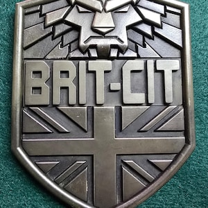 Personalised future British cop badge (COLDCAST)