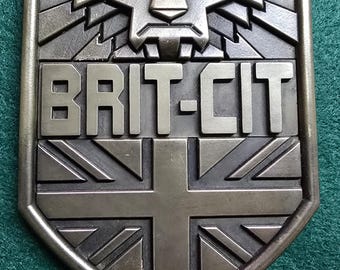 Personalised future British cop badge (COLDCAST)