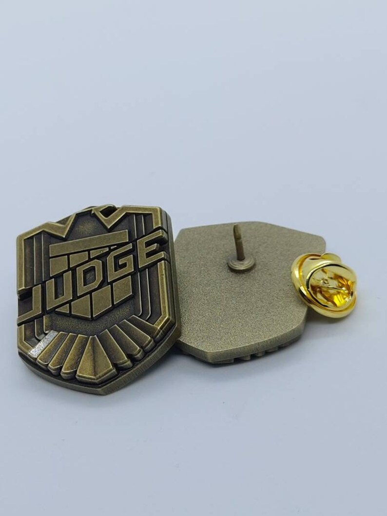 Judge dredd badge lapel pin SOLID METAL | Etsy