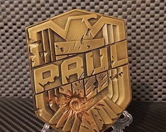 Future cop personalised badges.