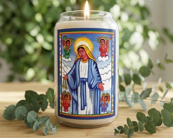 Świeca zapachowa Virgin Mary: świeca sojowa Queen of Heaven