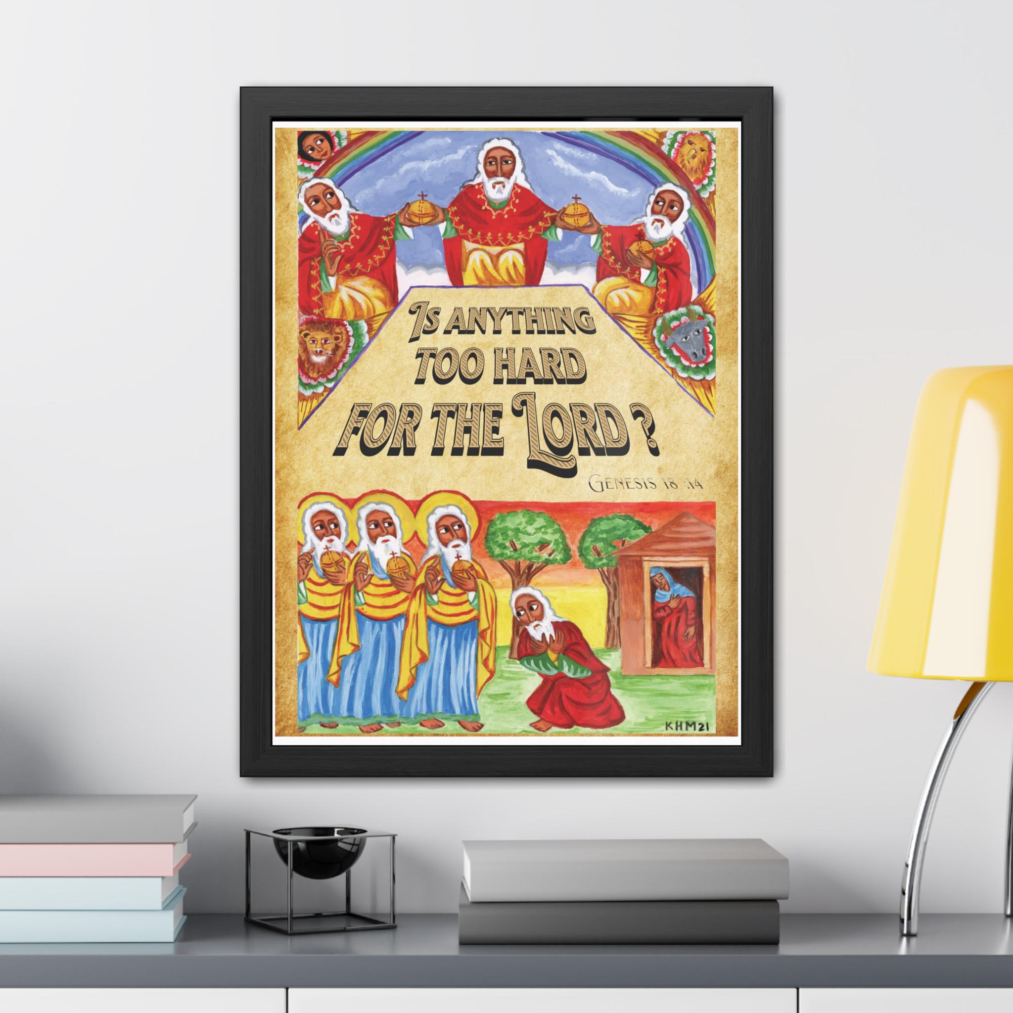 Ethiopian Christian Art Print: Three Men Visit Abraham, Genesis 18