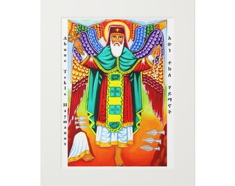 エチオピア製　正教画　手描き　皮製　巻物　アート　骨董品　掛け軸 il_340x270.6957452643_s8ft.jpg