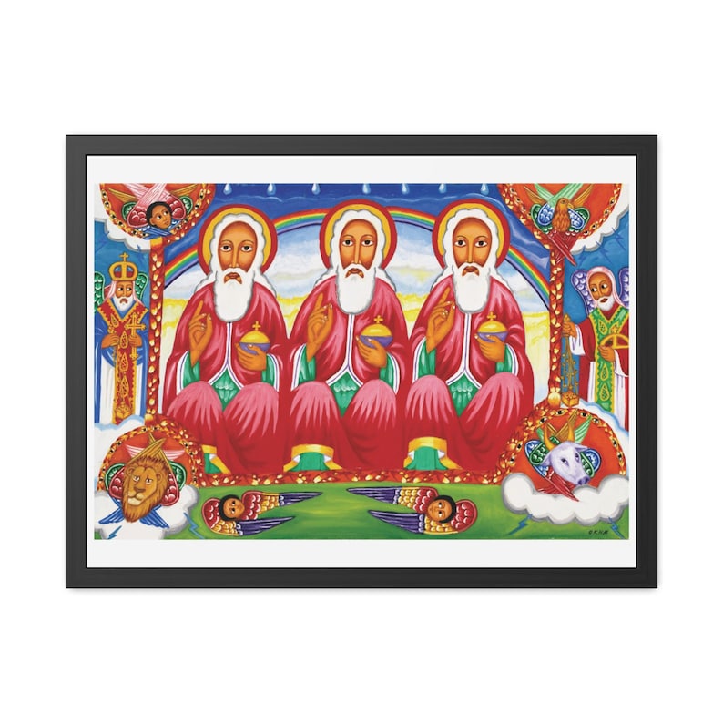Kidus Selassie; Holy Trinity Art Print | Ethiopian Christian Art ...