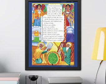 モーセと十戒の額入りアート：エチオピア正教会の装飾 - Etsy 日本