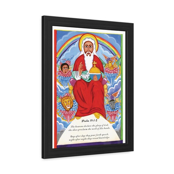 Egziabher Ab | Art Print | Tetramorph Symbolism | Hand