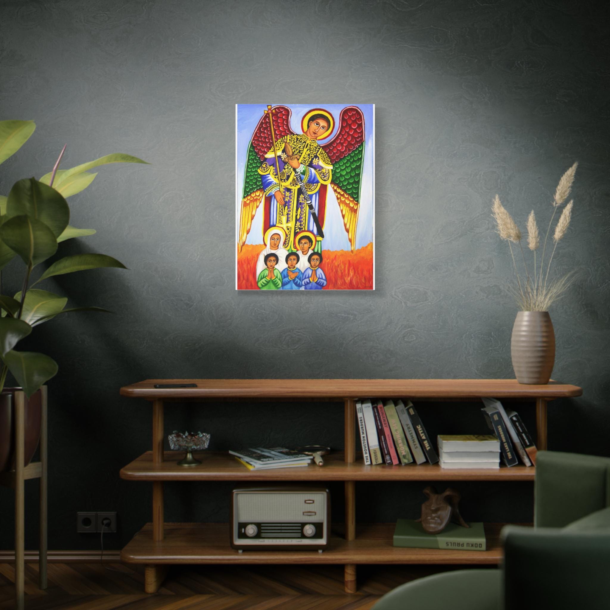 Archangel St. Gabriel Canvas Print: Ethiopian Orthodox Art