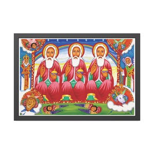 Holy Trinity Kidus Selassie Framed Paper Poster | Religious Wall Art