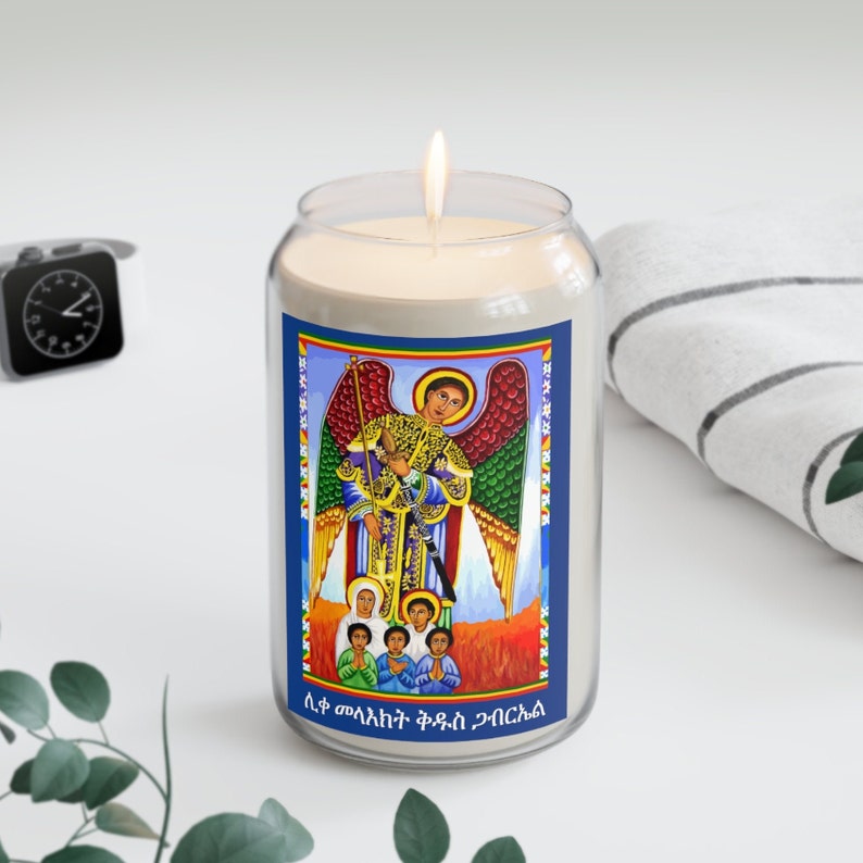 Archangel St. Gabriel Candle: Sea Breeze Scented 100% Soy Wax Blend - Etsy