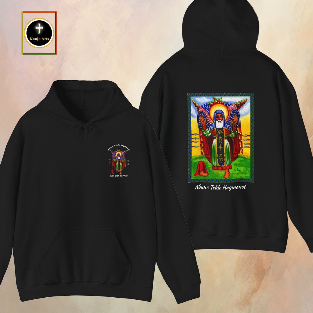 Abune Tekle Haymanot Hoodie Ethiopian Orthodox Icon Ethically Made Etsy