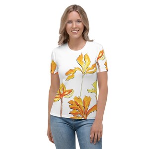 BecksFineArt T-Shirt Flowers Floral Art Woman Girl Ladies Womens T Shirt