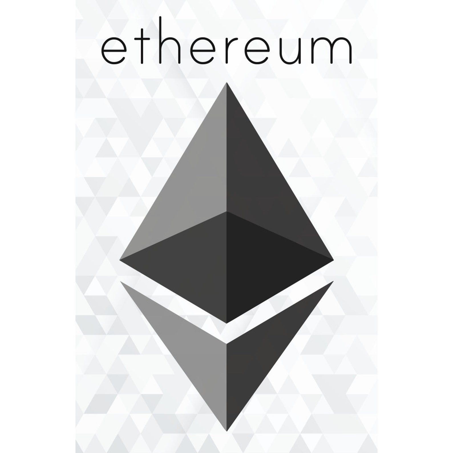 Ethereum Art, Hand Made, Poster, Print, Crypto Eth Poster, Ethereum