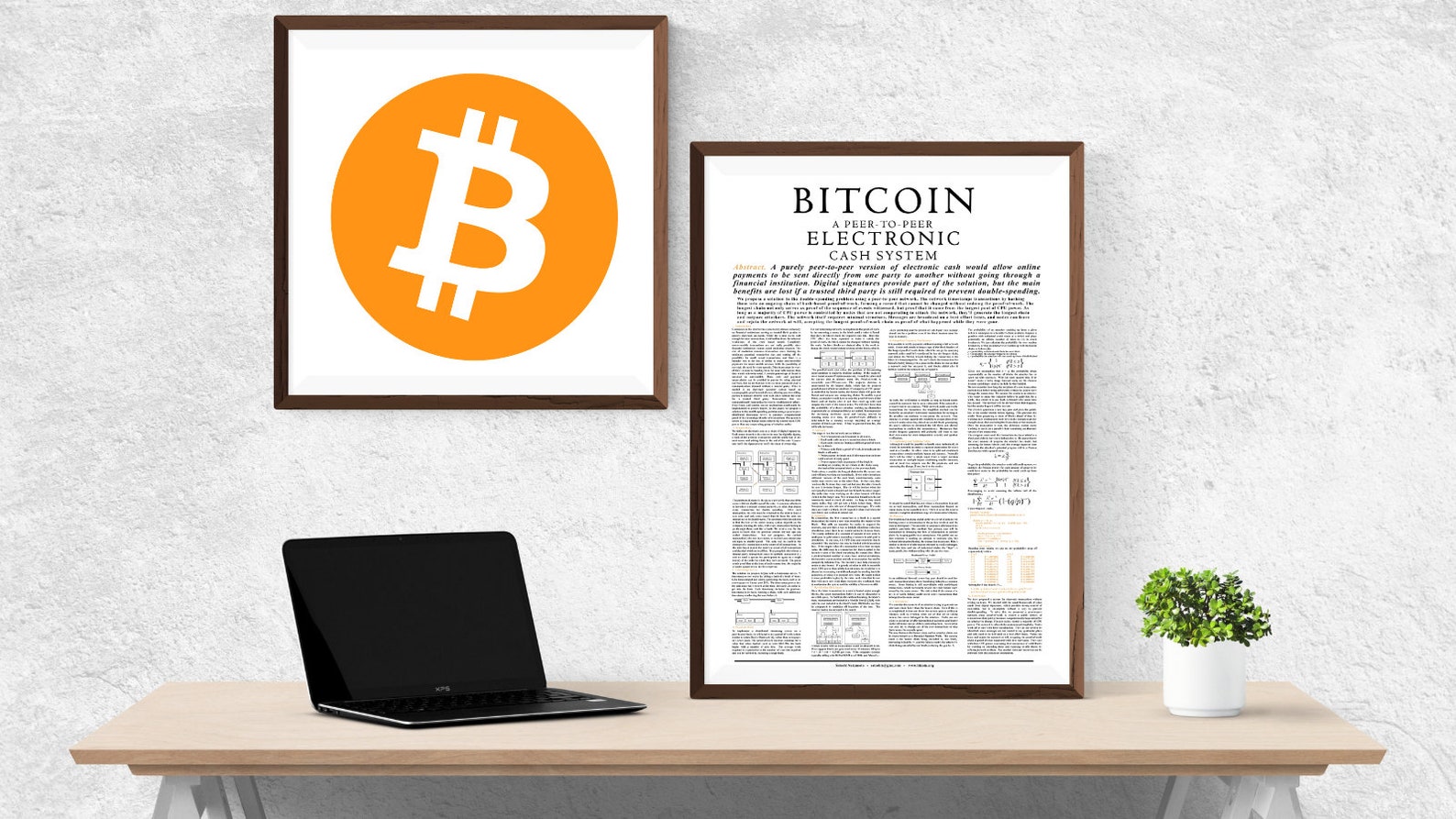 Bitcoin Whitepaper, Formatted, White Poster, Digital Print Etsy