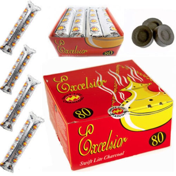 Charcoal Incense Tablets/Disks For Burning Oud, Bukhoor, Bukhour, Incense Resin, Hookah, Shisha, Meditation