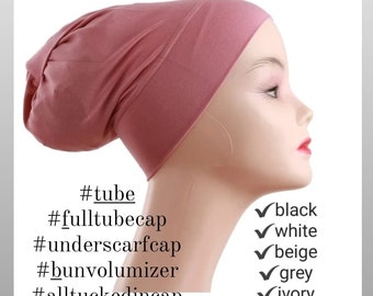 Closed Hijab Under Cap Bonnet, Tube Bonnet, Under Scarf Cap, Bonnet, Under Hijab, Under Scarf Hijab, Premium Stretchy Cotton Material