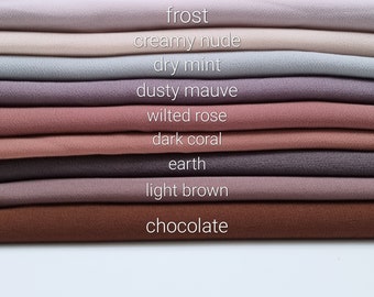 New Dubai Plain Chiffon Georgette Scarf Premium Quality Exclusive Colours