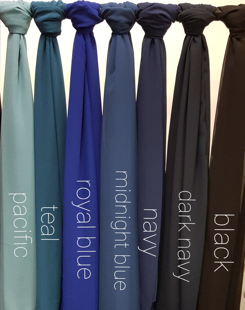 Chiffon Scarf Hijab Soft Premium Quality Sarong Shawl Maxi Plain Wrap Georgette image 9