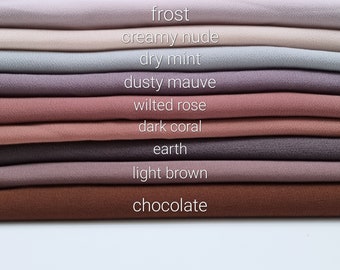 New Dubai Plain Chiffon Georgette Scarf Premium Quality Exclusive Colours