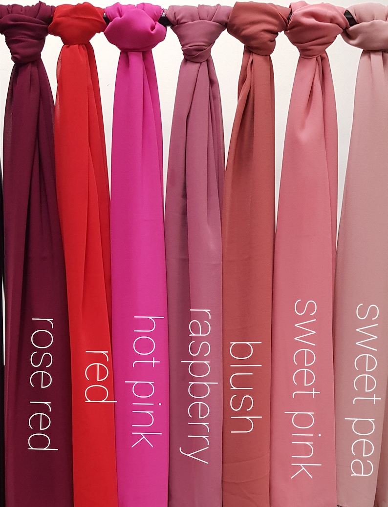 Chiffon Scarf Hijab Soft Premium Quality Sarong Shawl Maxi Plain Wrap Georgette image 7