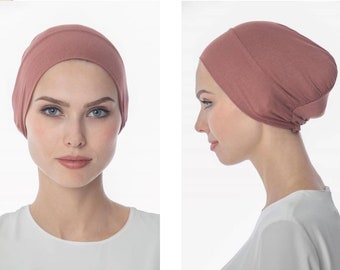 Full Tube Cotton Undercap Bonnet Headwrap/ Boho/ Boho Chic/ Alopecia Cap/ Chemo Cap/ Chemo/ Hijab Under Cap Bonnet Made in Turkey