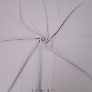 Chiffon Scarf Hijab Soft Premium Quality Sarong Shawl Maxi Plain Wrap Georgette Pale Iris
