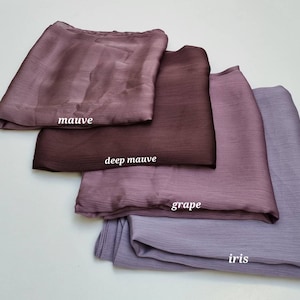 Lush Viscose Silk Scarf: Elegant Wrap, Lightweight Hijab image 5