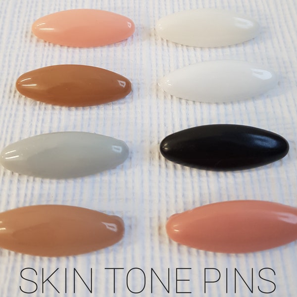 Skin Tone Safety Pins 8pcs Gift Set Fashion Pins Snag Free Pins