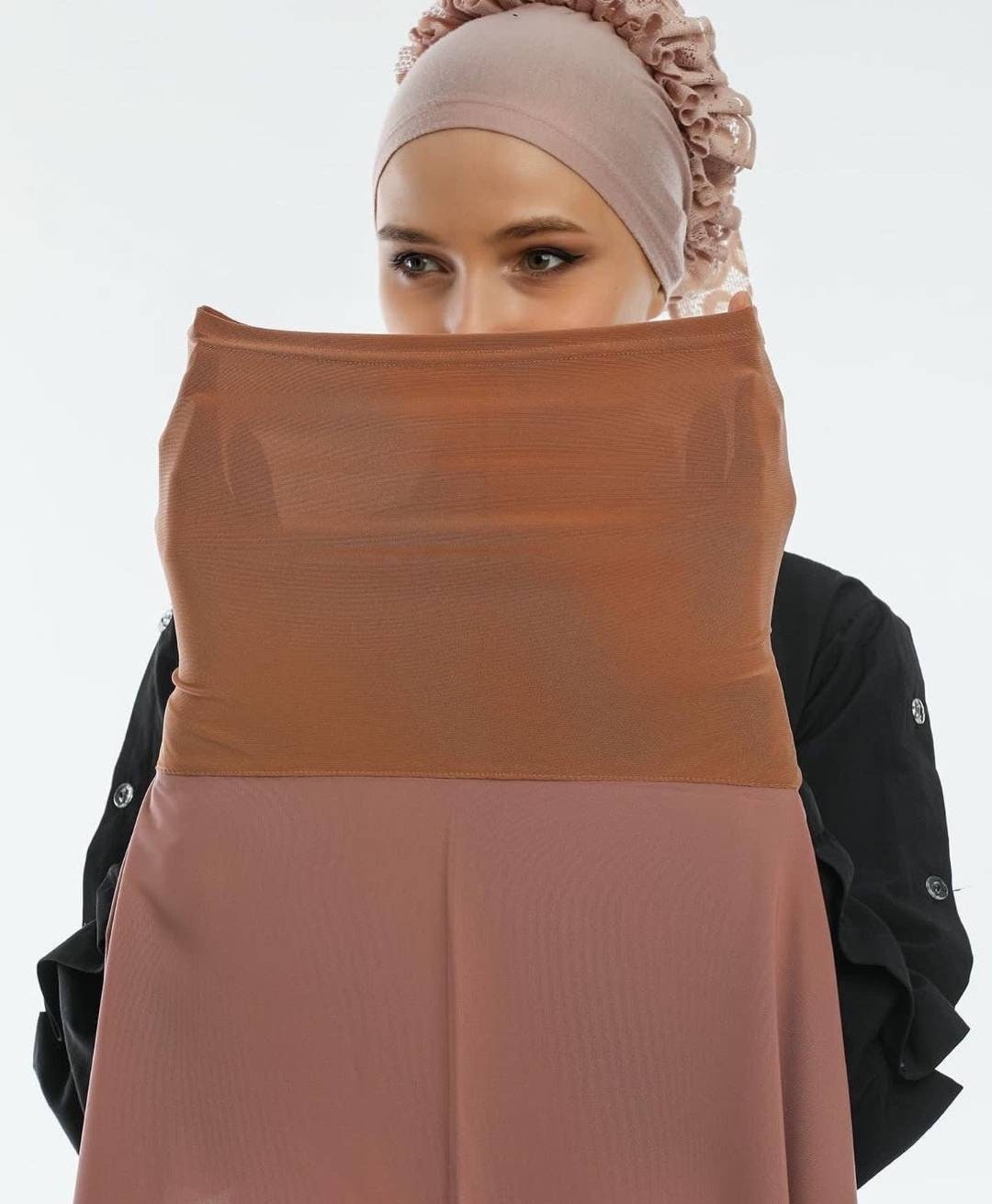 Made in Turkey Instant Chiffon Hijab Scarf With Attached  display picture 2