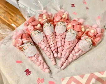 pink sweets for baby shower